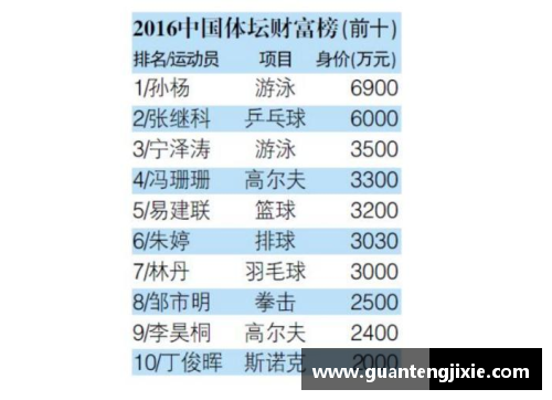 体育明星综艺节目片酬揭秘：收入暴涨背后的真相与影响